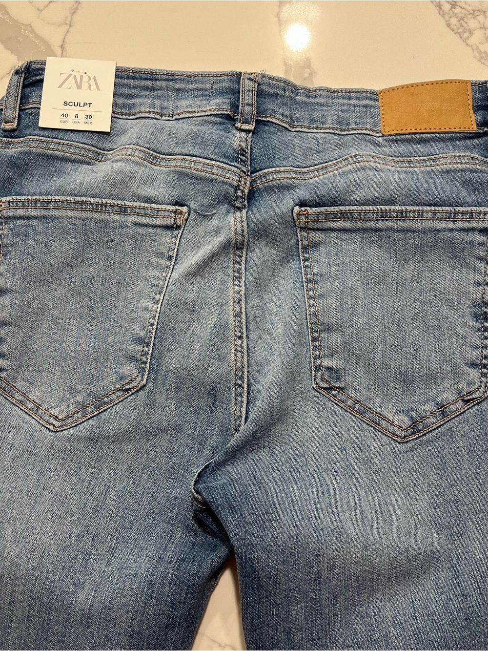 ZARA Women’s  Skinny Jeans in Mid Blue Wash - Size 8❤️ - Picture 7 of 13